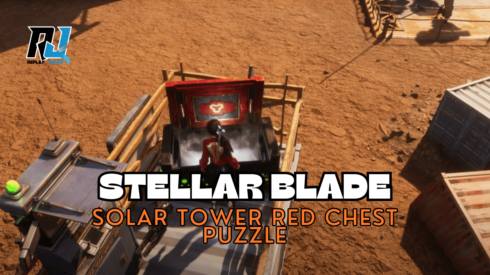 How To Solve Solar Tower Red Chest Puzzle in Stellar Blade - Activate Four Terminals